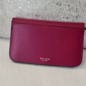 Kate Spade Raspberry Red Wallet 8 x 4.75”